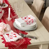 Design Imports Two Hearts Print 6-pc. Napkins