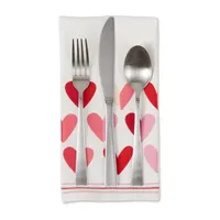 Design Imports Two Hearts Print 6-pc. Napkins