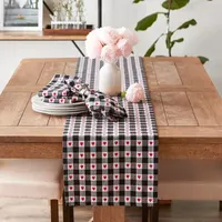 Design Imports Hearts Dobby Check 6-pc. Napkins