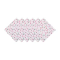 Design Imports Confetti Hearts Print 6-pc. Napkins