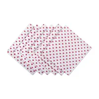 Design Imports Lil Hearts 6-pc. Napkins