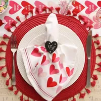 Design Imports Heart Chalkboard 6-pc. Napkin Rings