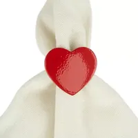 Design Imports Red Heart 6-pc. Napkin Ring