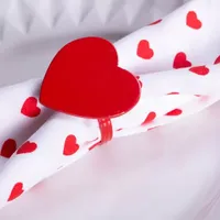 Design Imports Red Heart 6-pc. Napkin Ring