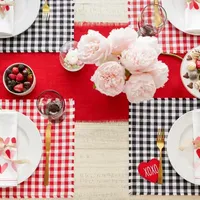 Design Imports Love & Xoxo Checkers Embellished 4-pc. Placemat