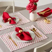 Design Imports Lil Hearts Ribbed 6-pc. Placemats