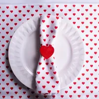 Design Imports Lil Hearts Ribbed 6-pc. Placemats