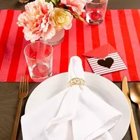 Design Imports In Love Embellished Table Runner