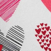 Design Imports Hearts Collage Print Table Runners