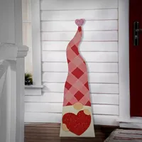 National Tree Co. 36" Valentines Heart Porch Decor Valentines Day Gnome