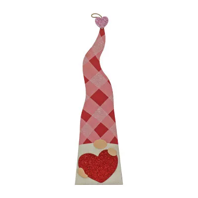 National Tree Co. 36" Valentines Heart Porch Decor Valentines Day Gnome