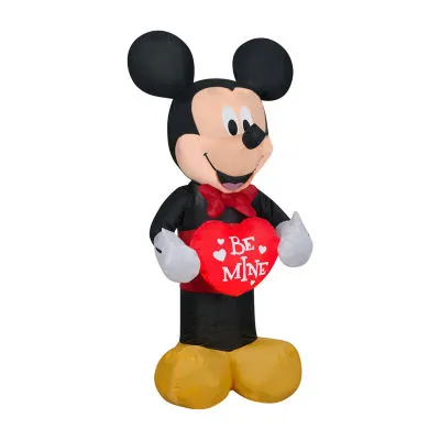 National Tree Co. 42" Pre-Lit Mickey Mouse" Valentines Day Outdoor Inflatable