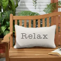 Mozaic Company 13''X20'' Corded EMB Relax Outdoor Pillow