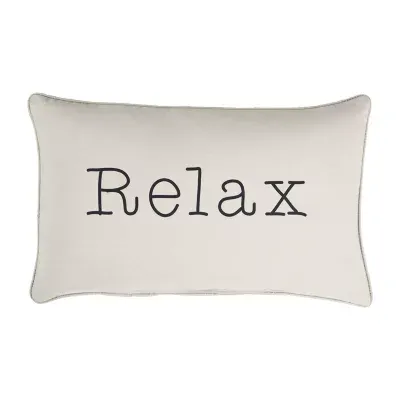 Mozaic Company 13''X20'' Corded EMB Relax Outdoor Pillow