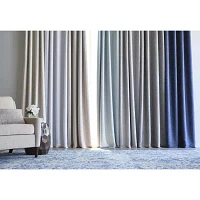 Max Blackout Campbell Grommet Top Energy Saving 100% Single Curtain Panel