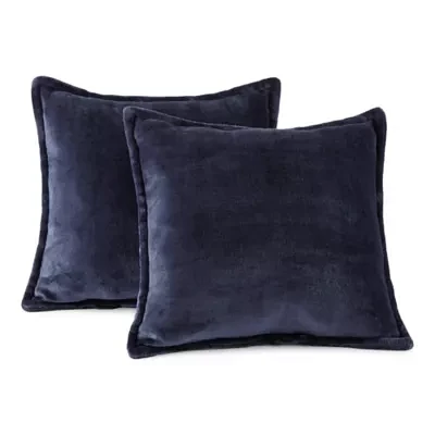 Home Expressions Velvet Plush 2-pack Square Throw Pillow