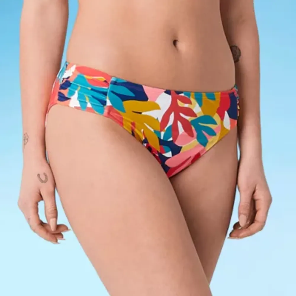 Mynah Artistic Blooms Womens Hipster Bikini Swimsuit Bottom