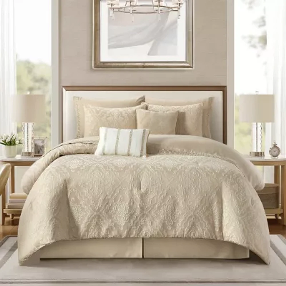 Stratford Park Shay 10-pc. Damask + Scroll Lightweight Comforter Set