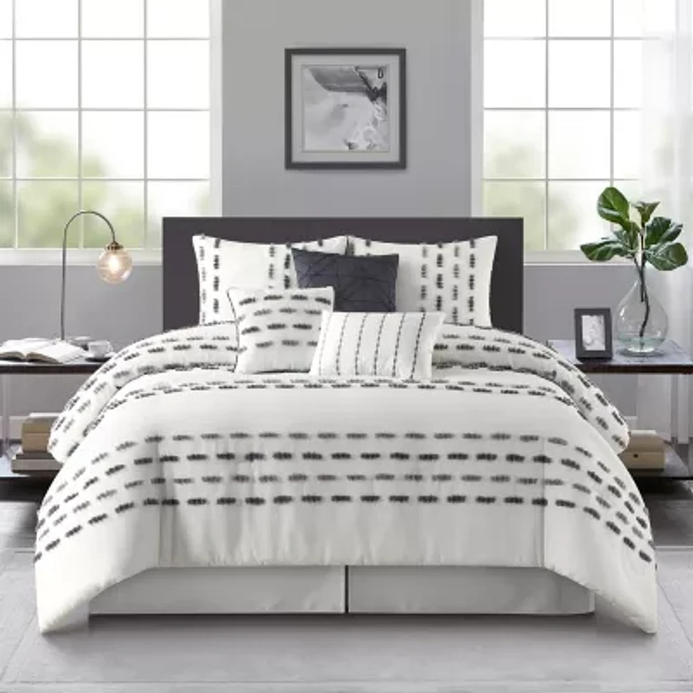 Stratford Park Raven 7-pc. Stripes Lightweight Comforter Set