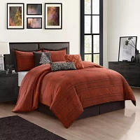 Stratford Park Linati 7-pc. Damask + Scroll Midweight Comforter Set