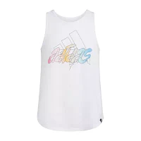 adidas Big Girls Crew Neck Tank Top