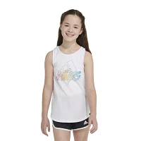 adidas Big Girls Crew Neck Tank Top