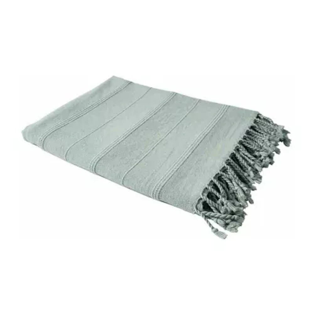 Lr Home Silvia Stripe Washable Reversible Throw