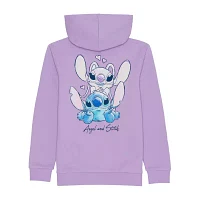 Disney Collection Little & Big Girls Stitch Fleece Zipper Hoodie