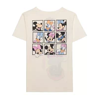 Disney Collection Little & Big Girls Crew Neck Short Sleeve Minnie Mouse Graphic T-Shirt