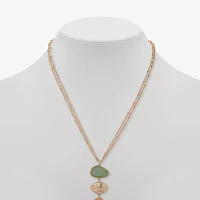 a.n.a Gold Tone Linear Womens Zinc Pendant Necklaces