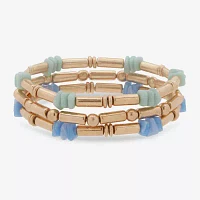a.n.a Gold Tone 3-pc. Stretch Bracelet