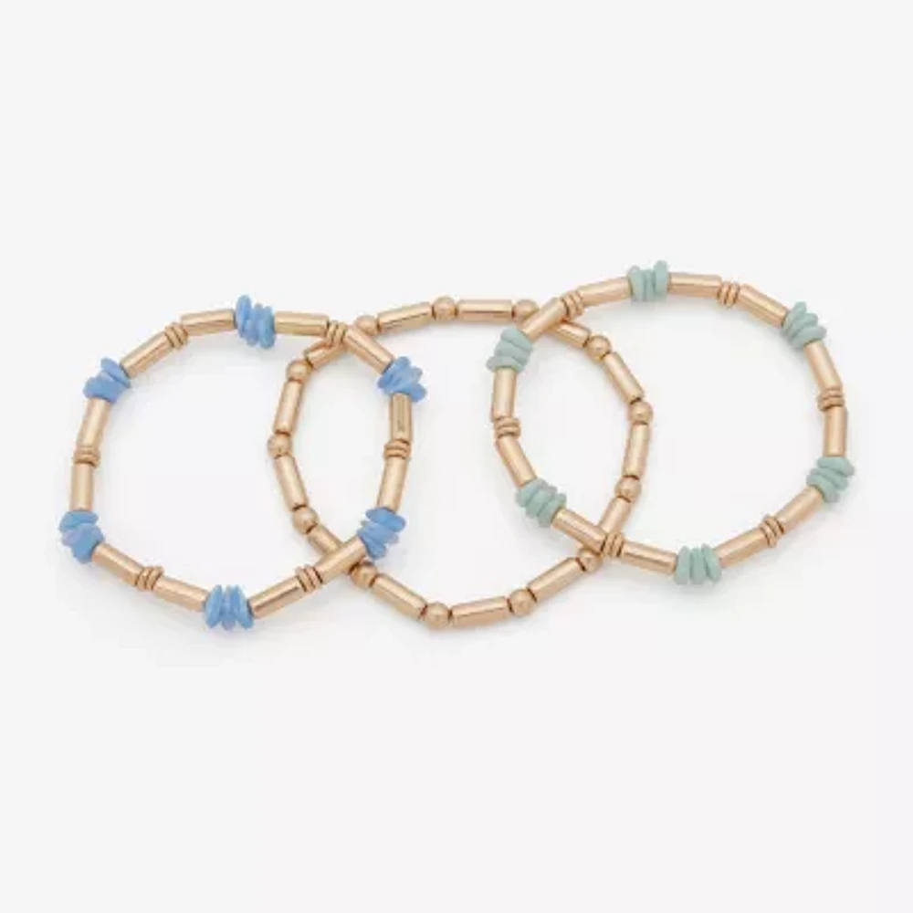 a.n.a Gold Tone Stretch Bracelet