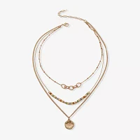 a.n.a Gold Tone Inch Curb Strand Necklace