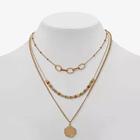 a.n.a Gold Tone Inch Curb Strand Necklace