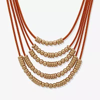 a.n.a Gold Tone Inch Curb Strand Necklace
