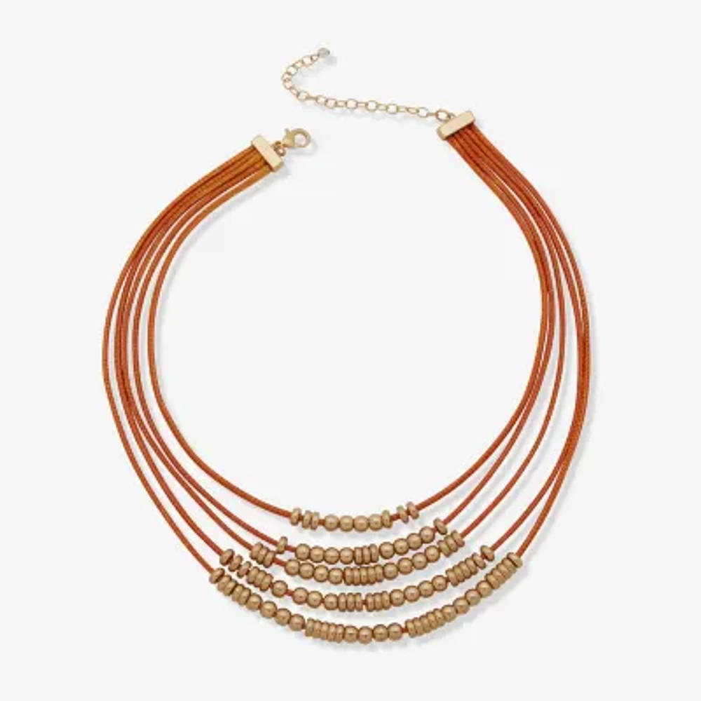 a.n.a Gold Tone Inch Curb Strand Necklace