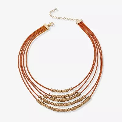 a.n.a Gold Tone Inch Curb Strand Necklace