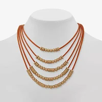 a.n.a Gold Tone Inch Curb Strand Necklace