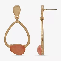 a.n.a Gold Tone Womens Drop Earrings