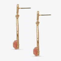 a.n.a Gold Tone Womens Drop Earrings