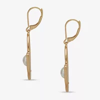 a.n.a Two Tone Hammered Drop Earrings