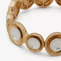 a.n.a Two Tone Hammered Stretch Bracelet