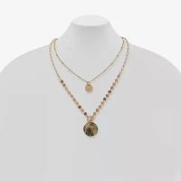 a.n.a Gold Tone Toggle Womens 18 Inch Pendant Necklace