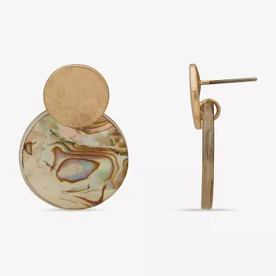 a.n.a Gold Tone Womens Drop Earrings