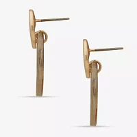 a.n.a Gold Tone Womens Drop Earrings