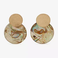 a.n.a Gold Tone Womens Drop Earrings