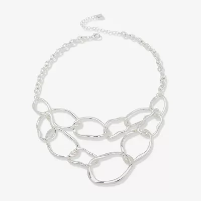 Worthington Silver Tone 17 Inch Cable Strand Necklace