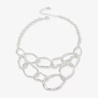 Worthington Silver Tone 17 Inch Cable Strand Necklace