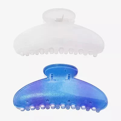 Arizona Half Moon Blue & White 2-pc. Hair Clip