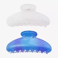 Arizona Half Moon Blue & White 2-pc. Hair Clip